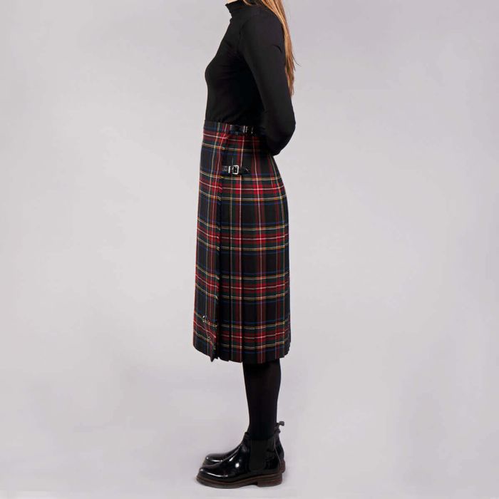 Lochcarron Of Scotland Ladies Tartan Kilted Deep Pleat Skirt