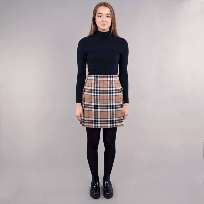 Lochcarron Of Scotland Ladies Tartan Kilted Mini Skirt