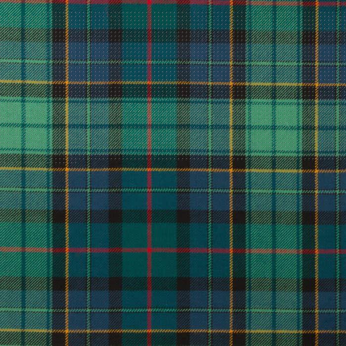 lochcarron of scotland Leinster Green Irish Lightweight Tartan Fabric
