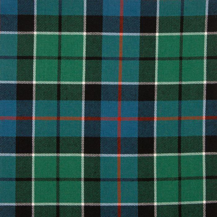 lochcarron of scotland Leslie Green Ancient Medium Weight Tartan Fabric