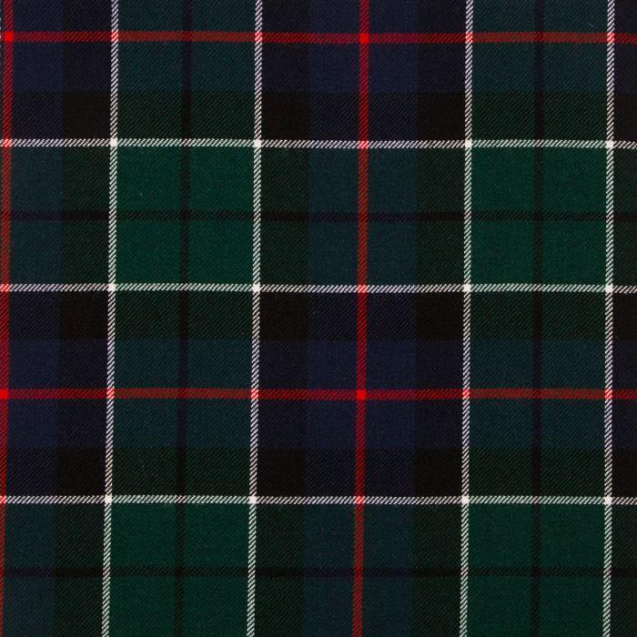 lochcarron of scotland Leslie Green Modern Medium Weight Tartan Fabric