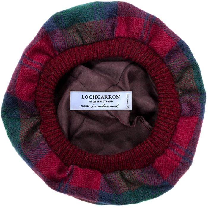 Lochcarron Of Scotland Lindsay Modern Tartan Brushed Wool Tam