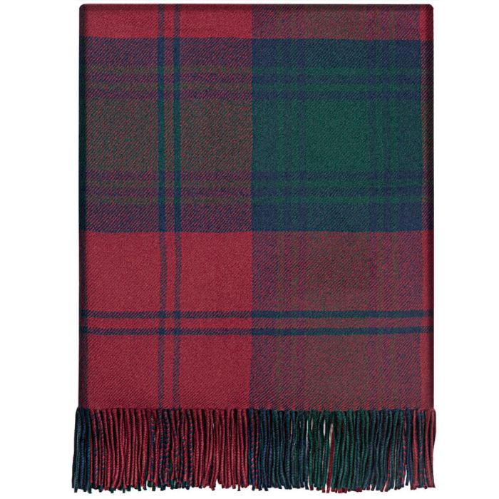 Lochcarron Of Scotland Lindsay Modern Tartan Lambswool Blanket