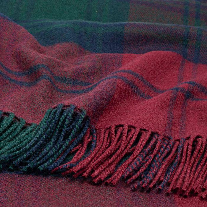 Lochcarron Of Scotland Lindsay Modern Tartan Lambswool Poncho