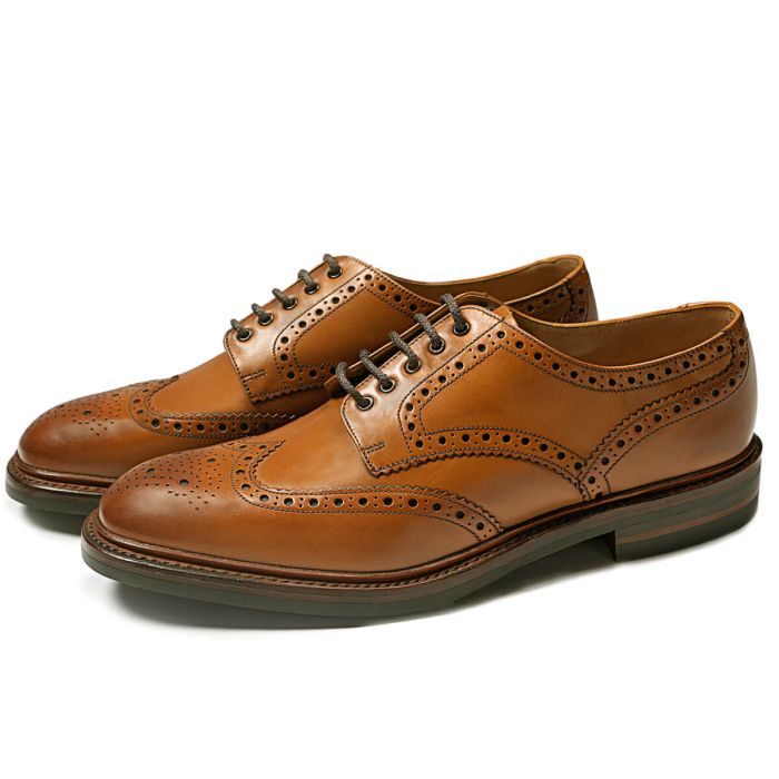 Lochcarron Of Scotland Loake Tan Chester Brogue Shoes