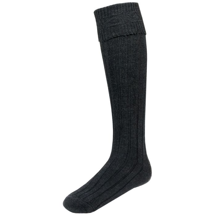 Lochcarron Of Scotland Harris Kilt Hose Charcoal