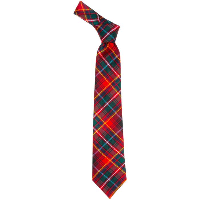 Lochcarron Of Scotland Innes Red Modern Tartan Tie