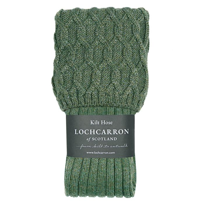 Lochcarron Of Scotland Lewis Luxury Kilt Hose Moss