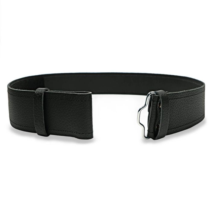 lochcarron of scotland Plain Black Kilt Belt