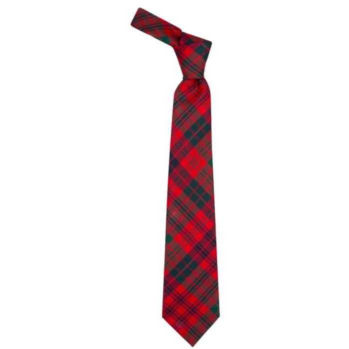 Lochcarron Of Scotland Ross Red Modern Tartan Tie