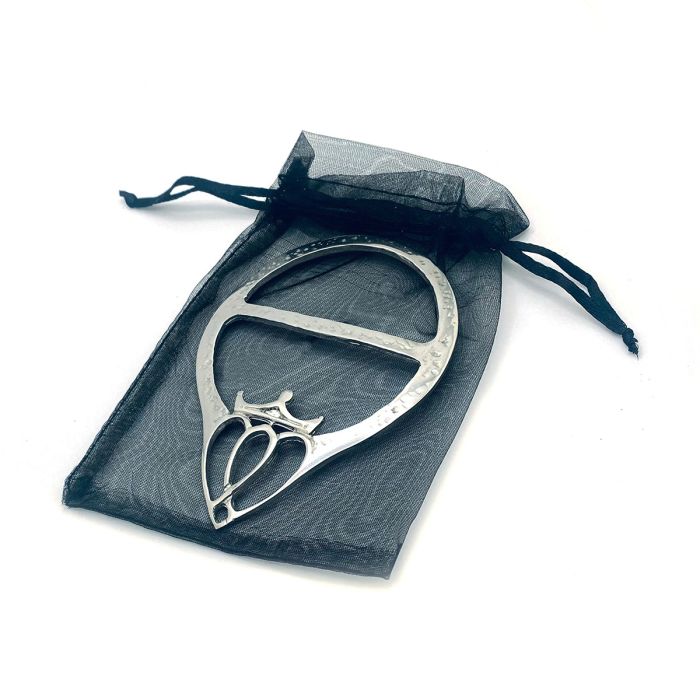 Lochcarron Of Scotland Luckenbooth Scarf Ring In Polished Pewter