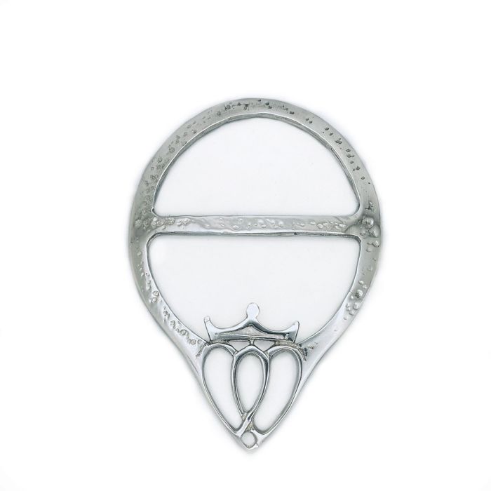 lochcarron of scotland Luckenbooth Scarf Ring in Polished Pewter lochcarron of scotland Luckenbooth Scarf Ring in Polished Pewter