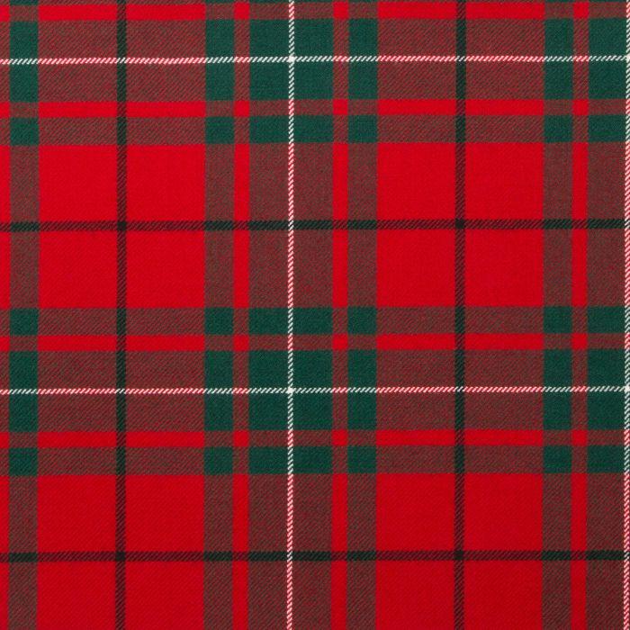 lochcarron of scotland MacAuley Red Modern Light Weight Tartan Fabric