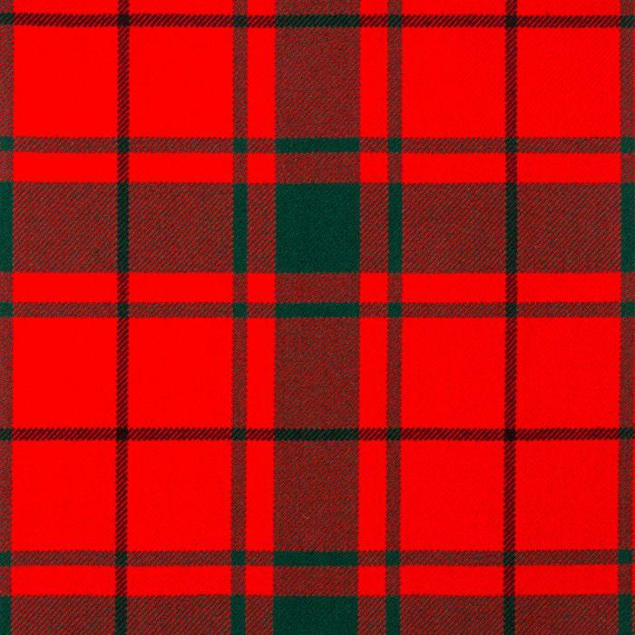 lochcarron of scotland MacDonald of the Isles Red Modern Heavyweight Tartan Fabric