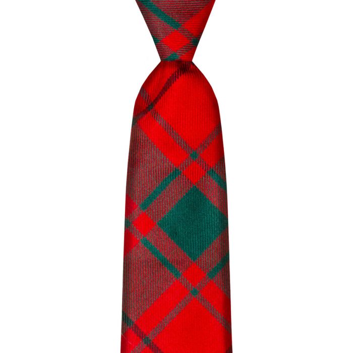 lochcarron of scotland MacDonald of the Isles Red Modern Tartan Tie