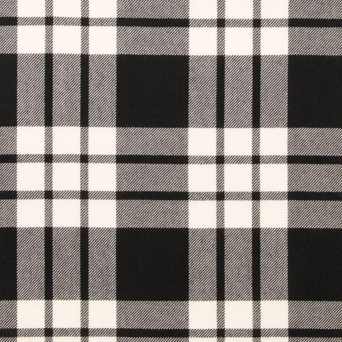 lochcarron of scotland MacFarlane Black/White Modern Lightweight Tartan Fabric