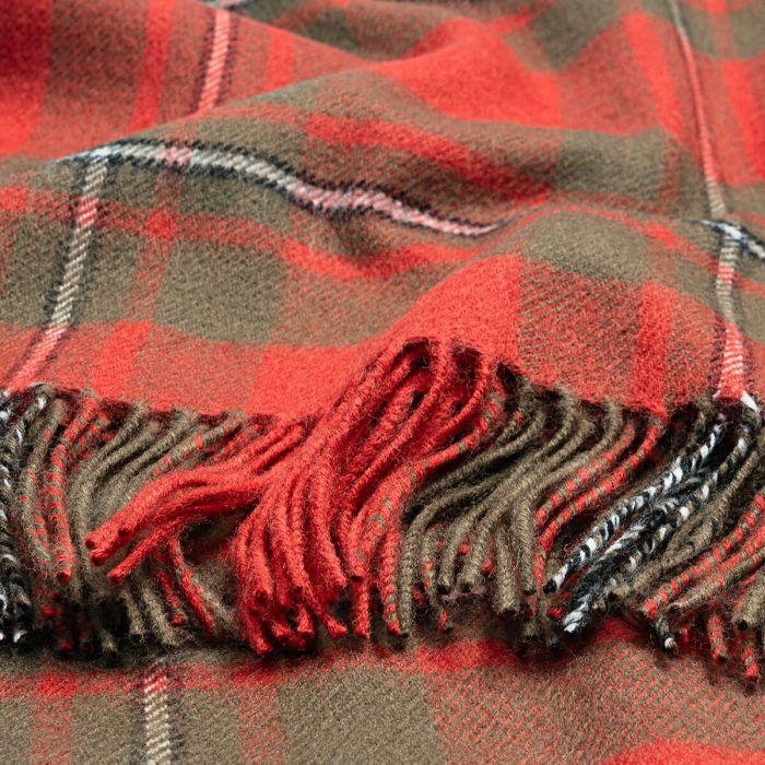 Lochcarron Of Scotland MacGregor Weathered Tartan Lambswool Blanket