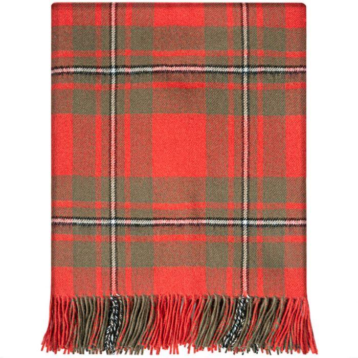 lochcarron of scotland MacGregor Weathered Tartan Lambswool Blanket