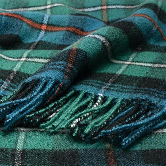 Lochcarron Of Scotland MacKenzie Ancient Tartan Lambswool Blanket