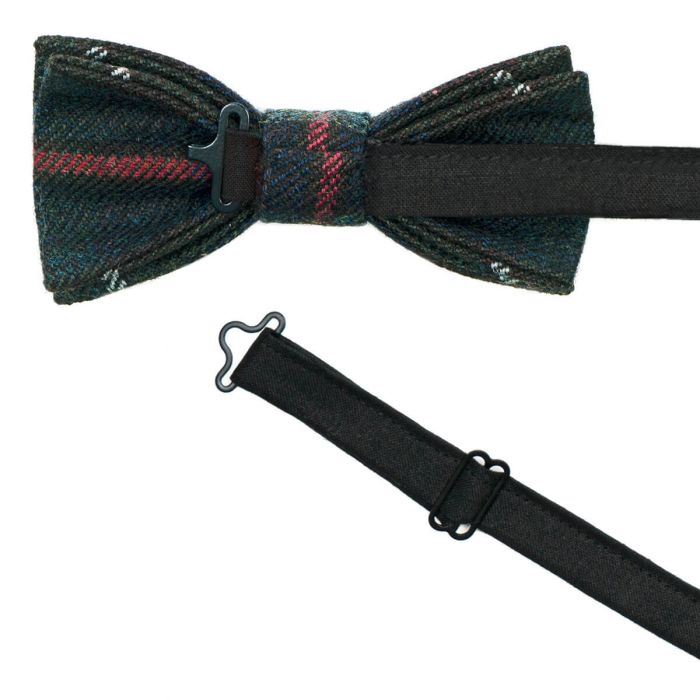 Lochcarron Of Scotland MacKenzie Hunting Modern Selkirk Heavyweight Tweed Bow Tie