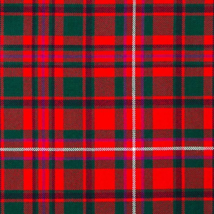 lochcarron of scotland MacKinnon Red Modern Heavyweight Tartan Fabric