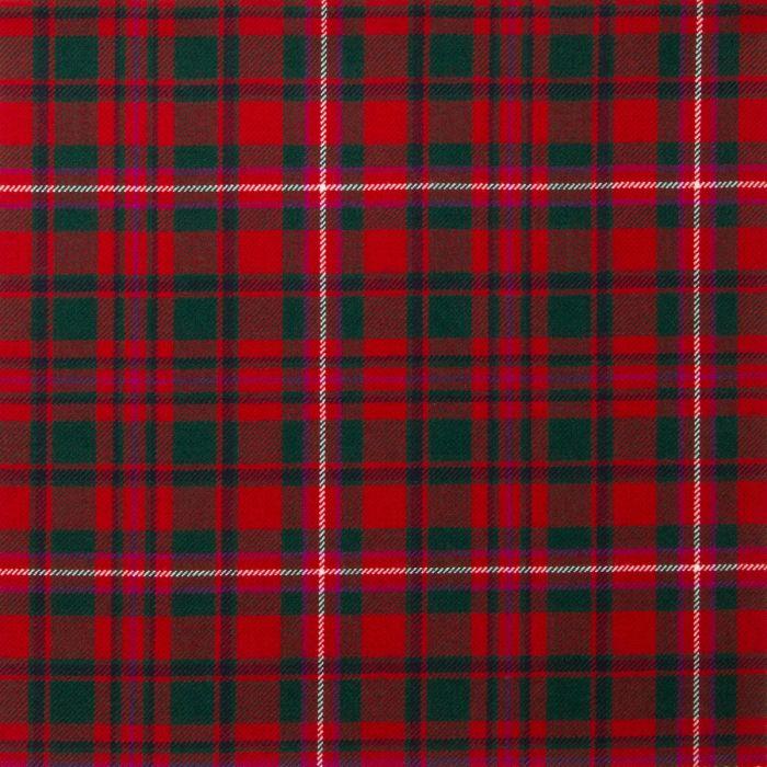 lochcarron of scotland MacKinnon Red Modern Lightweight Tartan Fabric