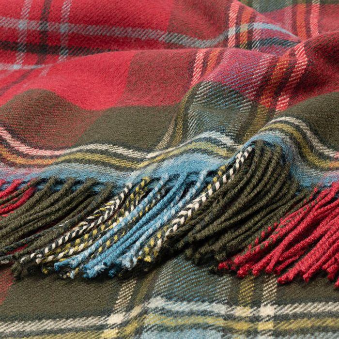 Lochcarron Of Scotland MacLean Of Duart Weathered Tartan Lambswool Poncho