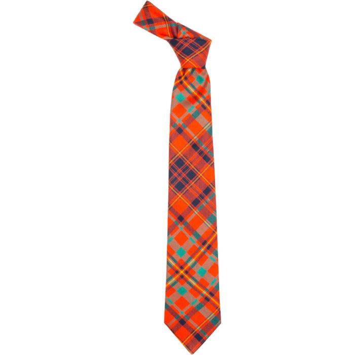 Lochcarron Of Scotland MacLeod Red Ancient Tartan Tie