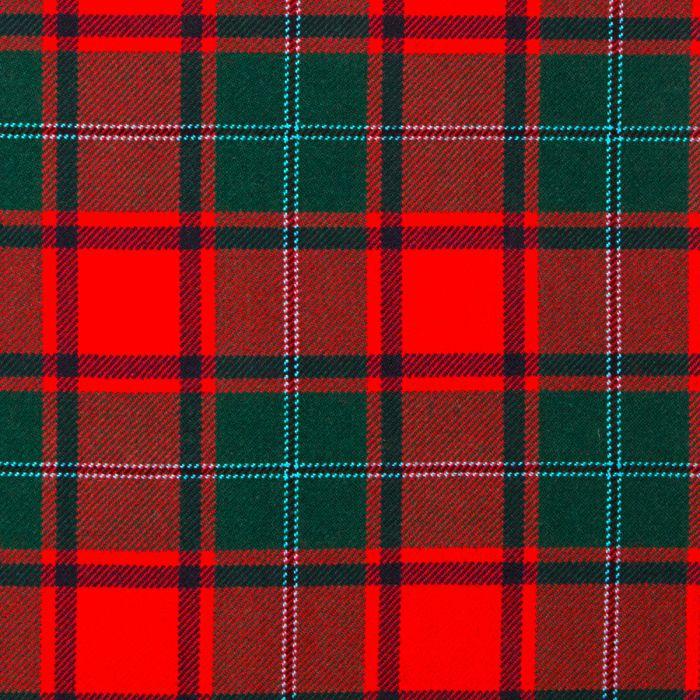 lochcarron of scotland MacPhail Red Modern Heavyweight Tartan Fabric