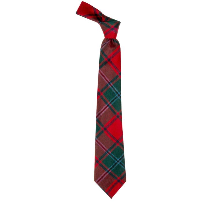 Lochcarron Of Scotland MacPhail Red Modern Tartan Tie
