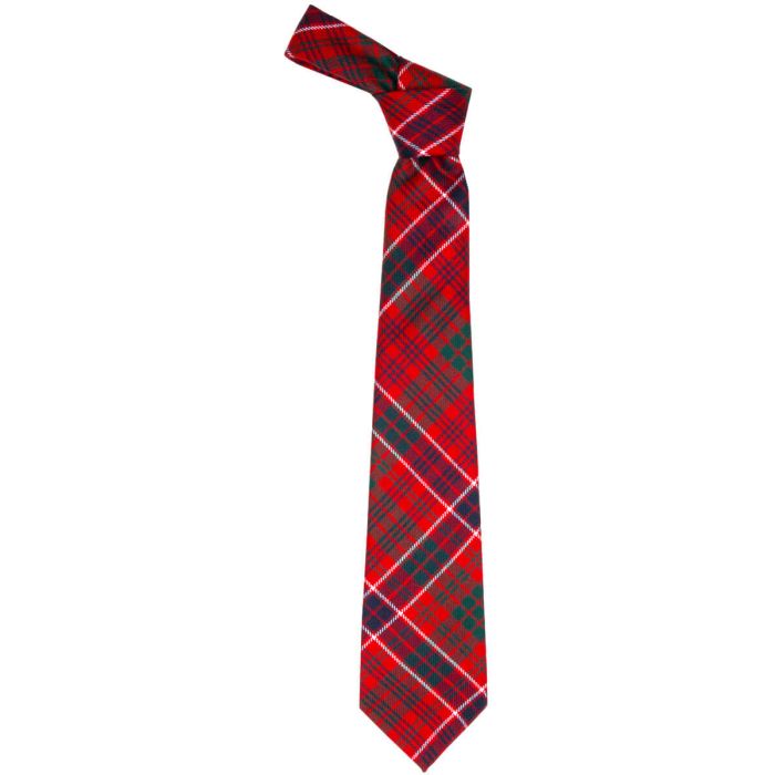 Lochcarron Of Scotland MacRae Red Clan Modern Tartan Tie