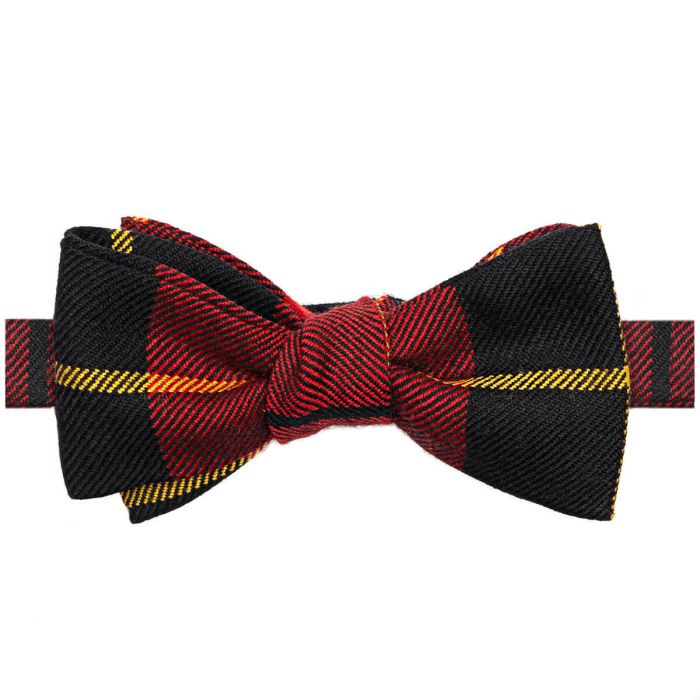Lochcarron Of Scotland Made To Order Reiver Light Weight Tartan Self Tie Bow Tie