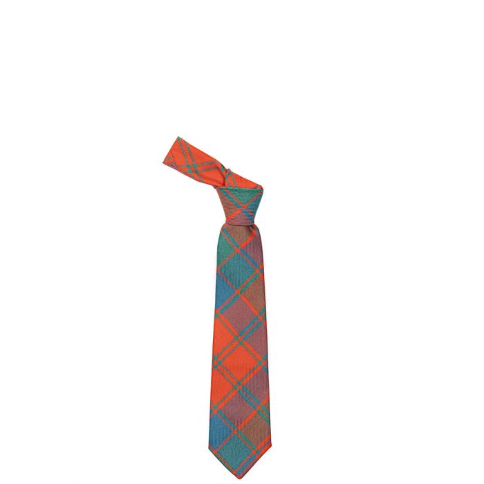 Lochcarron Of Scotland Made To Order Reiver Lightweight Boys / Childrens Tartan Tie