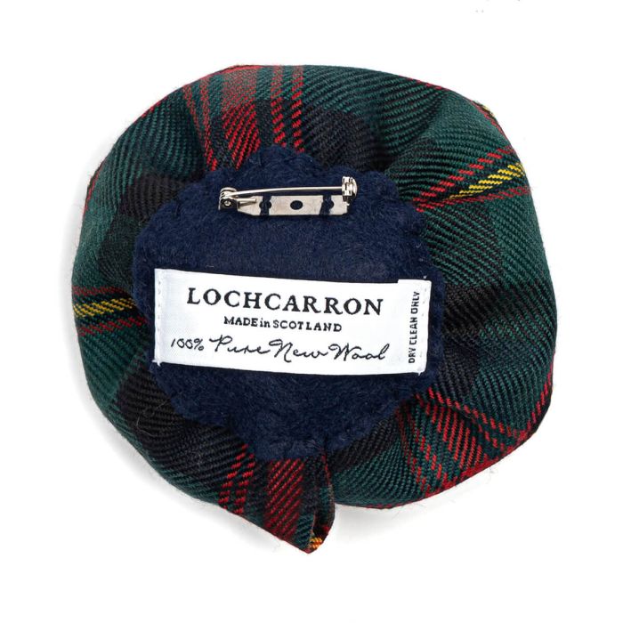 Lochcarron Of Scotland Made To Order Reiver Lightweight Tartan Corsage Flower Brooch Pin