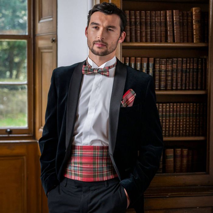 Lochcarron Of Scotland Made To Order Reiver Lightweight Tartan Cummerbund