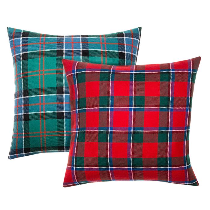 Lochcarron Of Scotland Made To Order Reiver Lightweight Tartan Cushion Cover