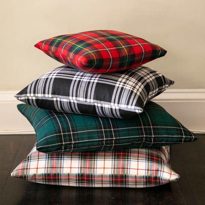 Lochcarron Of Scotland Made To Order Reiver Lightweight Tartan Cushion Cover