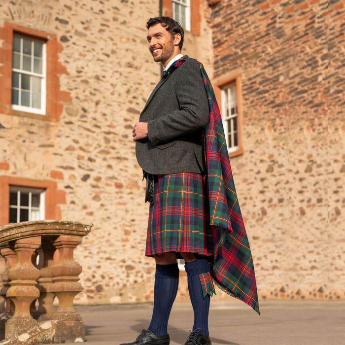 Lochcarron Of Scotland Made To Order Reiver Lightweight Tartan Fly Plaid