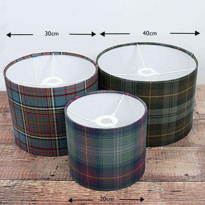 Lochcarron Of Scotland Made To Order Reiver Lightweight Tartan Lampshade Kit And Fabric