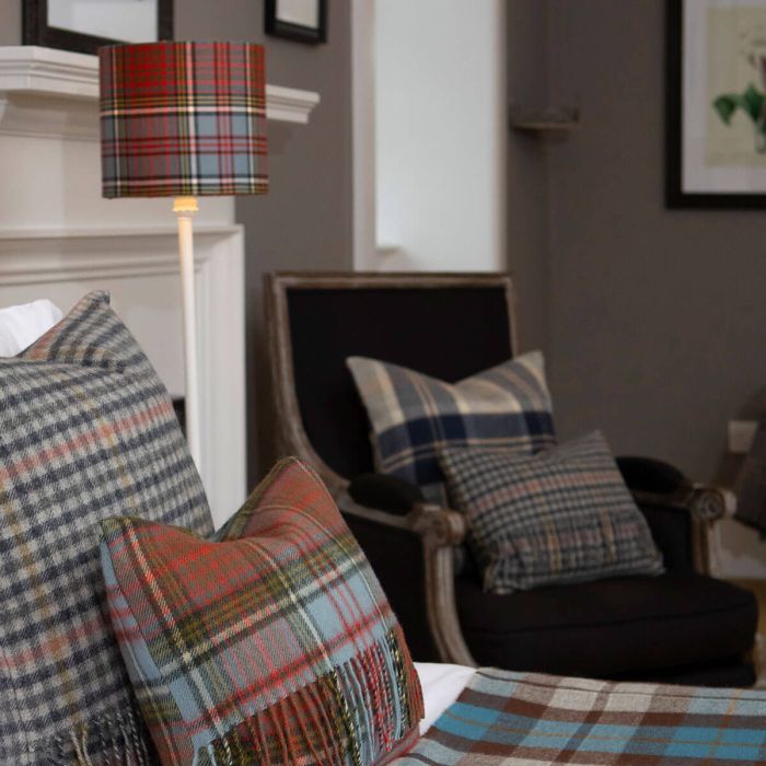 Lochcarron Of Scotland Made To Order Reiver Lightweight Tartan Lampshade Kit And Fabric