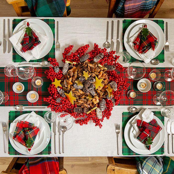 Lochcarron Of Scotland Made To Order Reiver Lightweight Tartan Table Runner