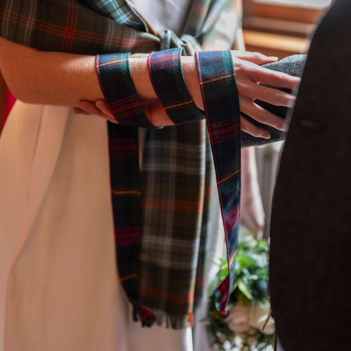 Lochcarron Of Scotland Made To Order Reiver Tartan Ribbon - Hand Fasting