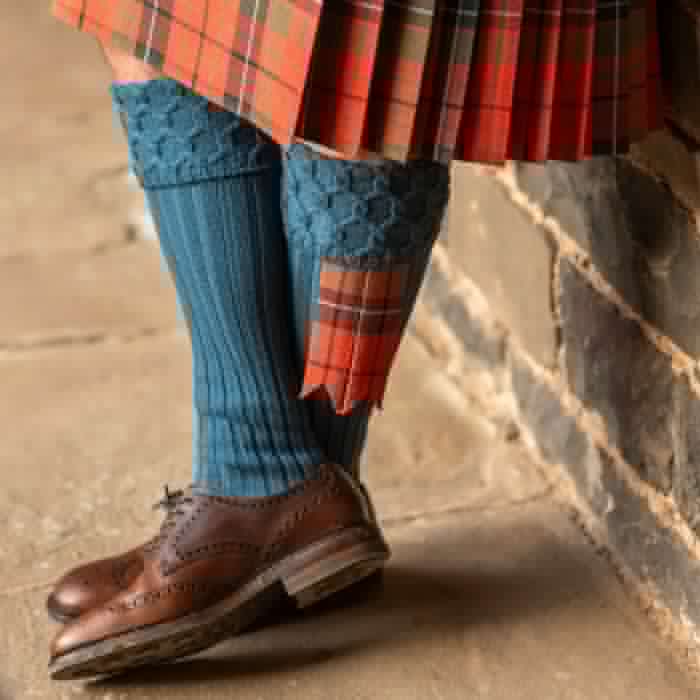 Lochcarron Of Scotland Made To Order Strome Heavyweight Tartan Flashes