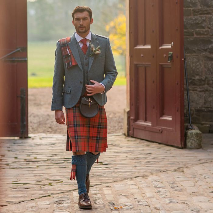 Lochcarron Of Scotland Made To Order Strome Heavyweight Tartan Mini Fly Plaid