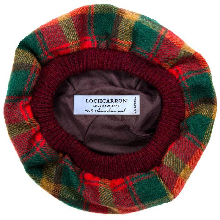 Lochcarron Of Scotland Maple Leaf Canadian Tartan Brushed Wool Tam