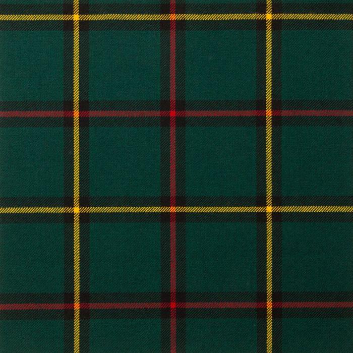 lochcarron of scotland Marr Green Modern Lightweight Tartan Fabric