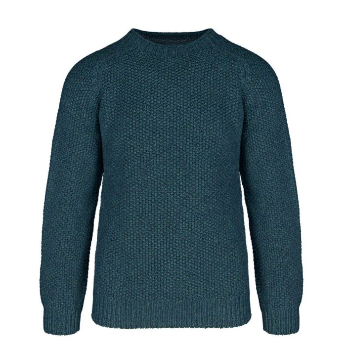 lochcarron of scotland Men's Brodie Lugano Chunky Knitted Wool Crew Neck Jumper