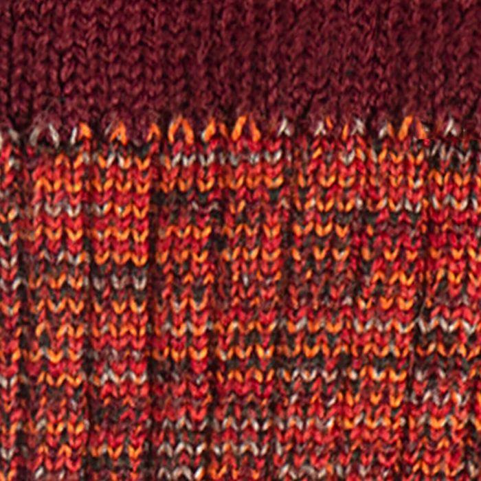 Lochcarron Of Scotland Mens Burgundy Cairn Crew Length Merino Blend Socks