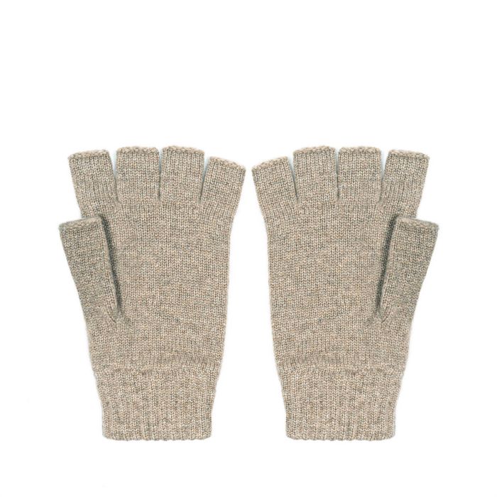 Lochcarron Of Scotland Mens Luxury Otter Cashmere Fingerless Gloves