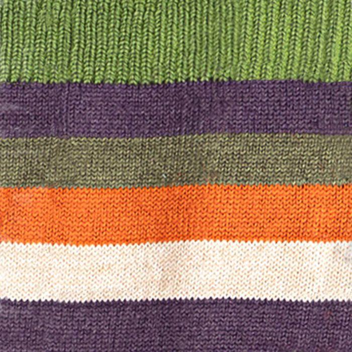 Lochcarron Of Scotland Mens Moss Stripe Merino Blend Socks